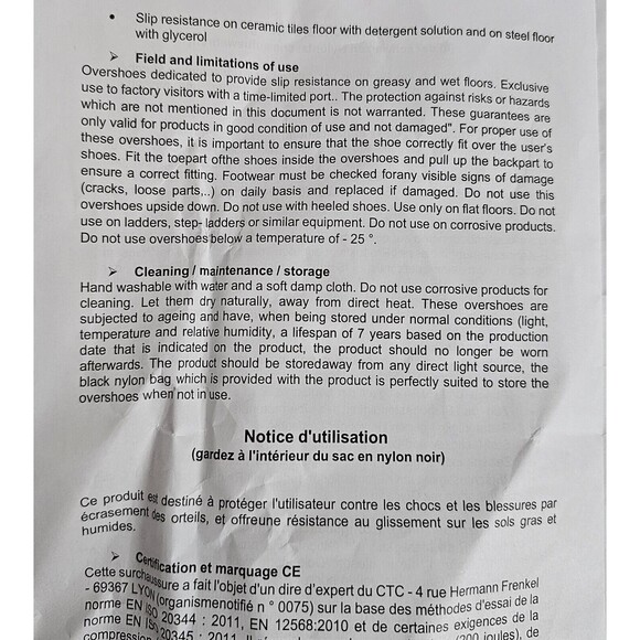 Tiger Grip Total Protect Plus Anti-Slip Overshoe w/Toe Cap & Midsole Medium - Picture 4 of 9